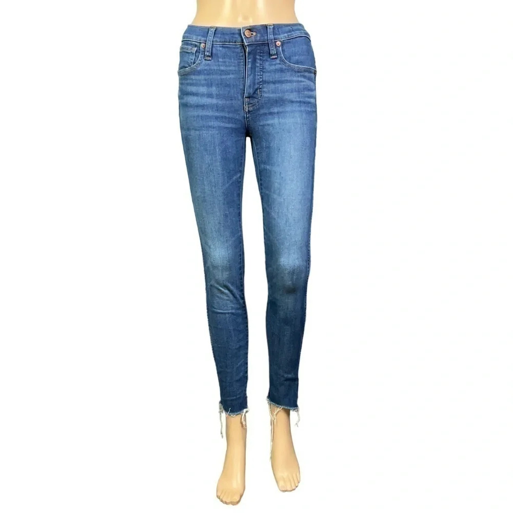 MADEWELL Womens Blue 9' High Rise Skinny Jeans Size 25